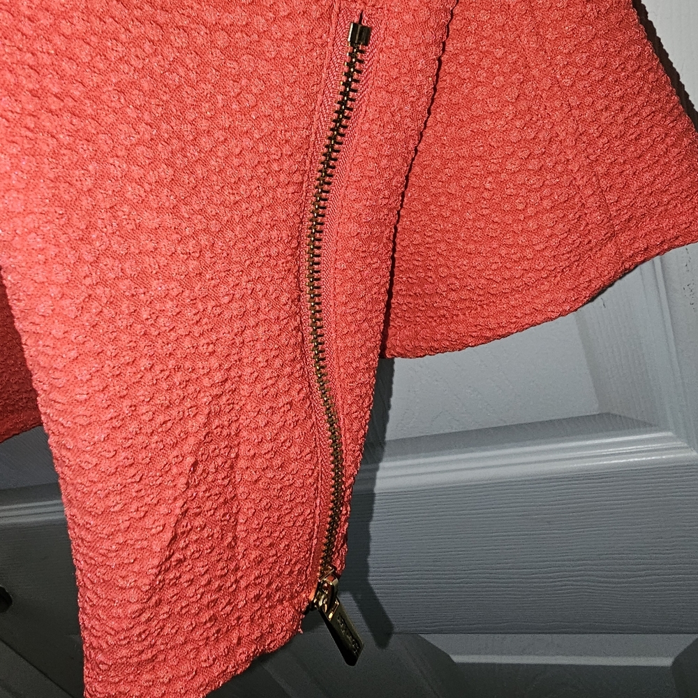 Calvin Klein Dark Pink Women's Full Zip Blazer Jacket